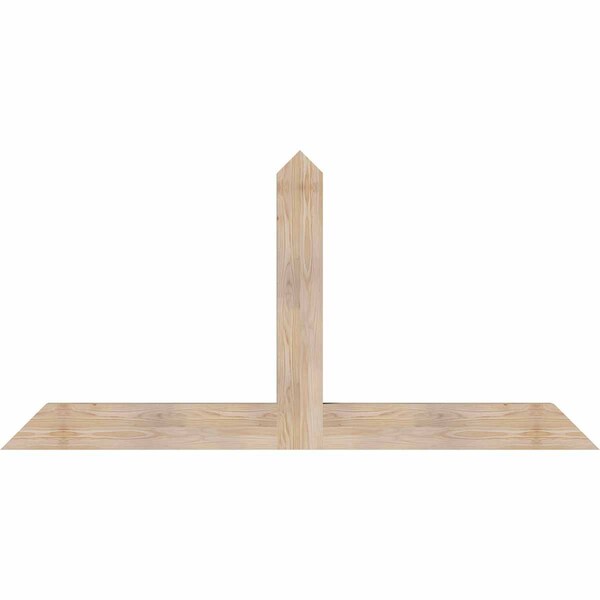 Ekena Millwork Portland Smooth Timber Gable Bracket, Douglas Fir, 72"W x 36"H x 3 1/2"D x 5 1/2"F, 12/12 Pitch GBW072X36X0406POR00SDF - main